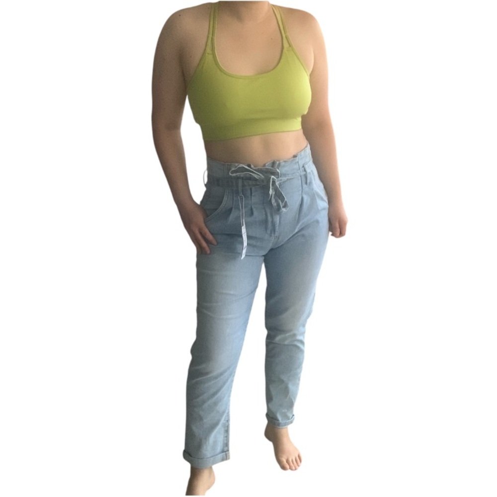 NWT Slouchy High Rise Jeans with Adjustable Tie Belt